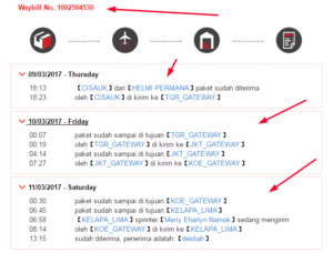 j&t Tracking Resi Pengiriman Secara Otomatis